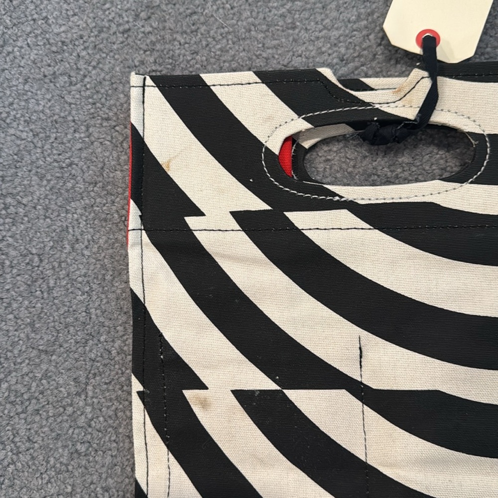 Rogan for Target Black, White & Red Zebra Print Tote Bag - Picture 6 of 9